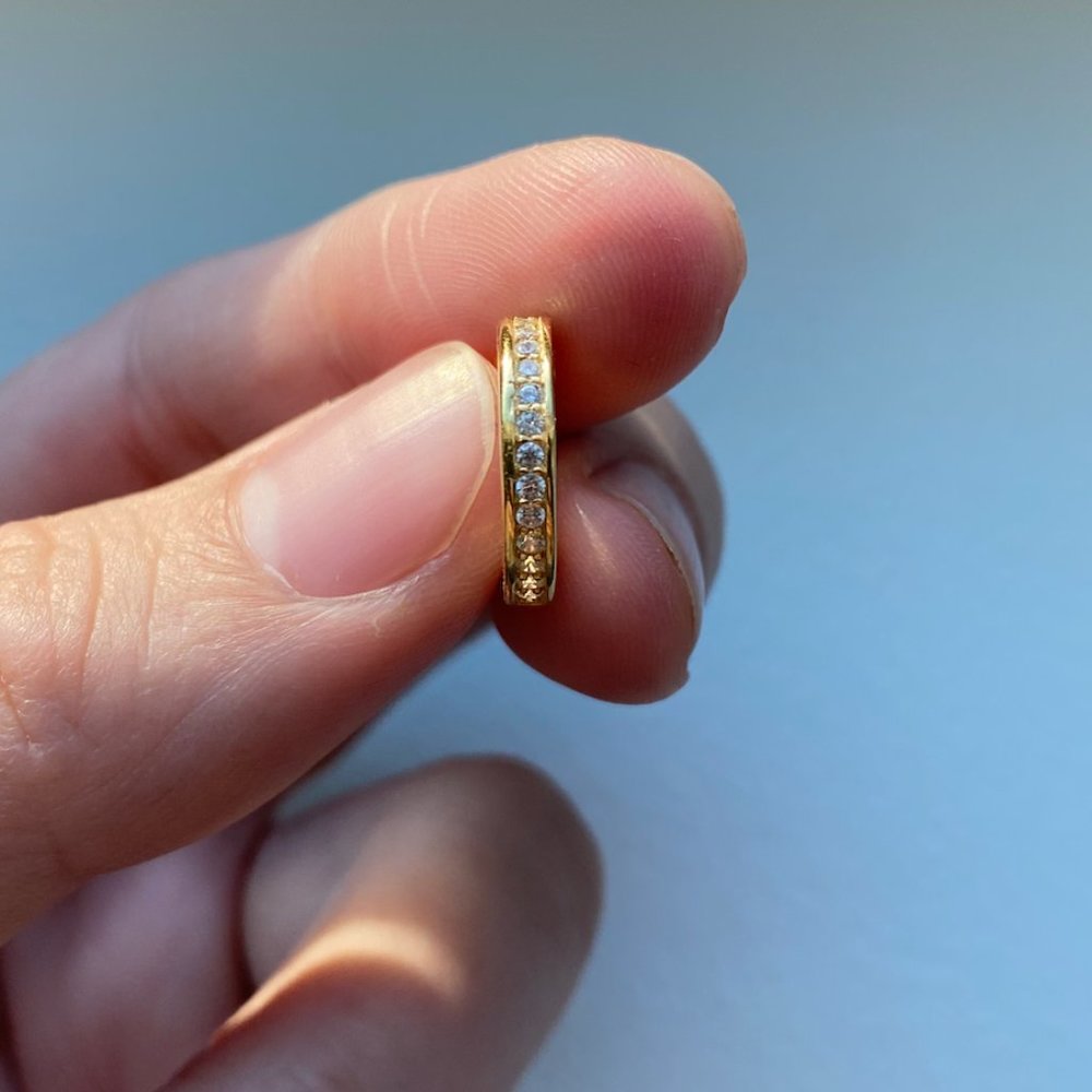 Huggie Ear Cuff Gold Finish